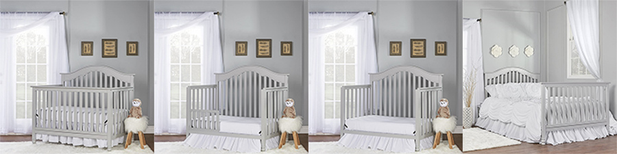Modern Contemporary 4-in-1 Convertible Crib
