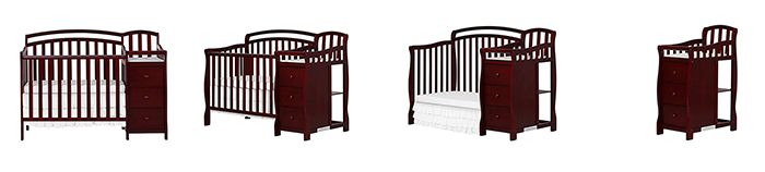 Wholesale China Classic 4-in-1 Convertible Crib and Changing Table