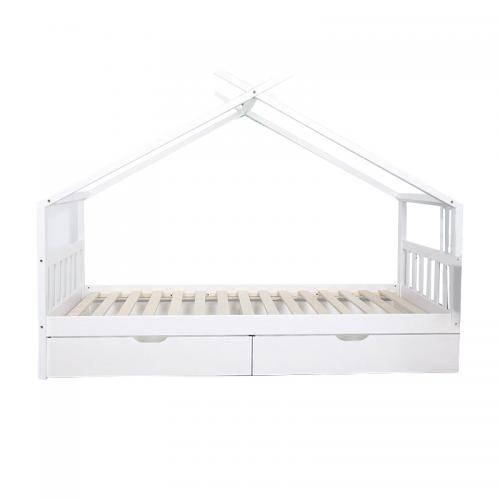 Simple Wooden Kids House bed