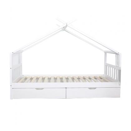 Simple Wooden Kids House bed