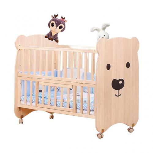 Wholesale Movable Solid Wood Baby Cartoon Crib